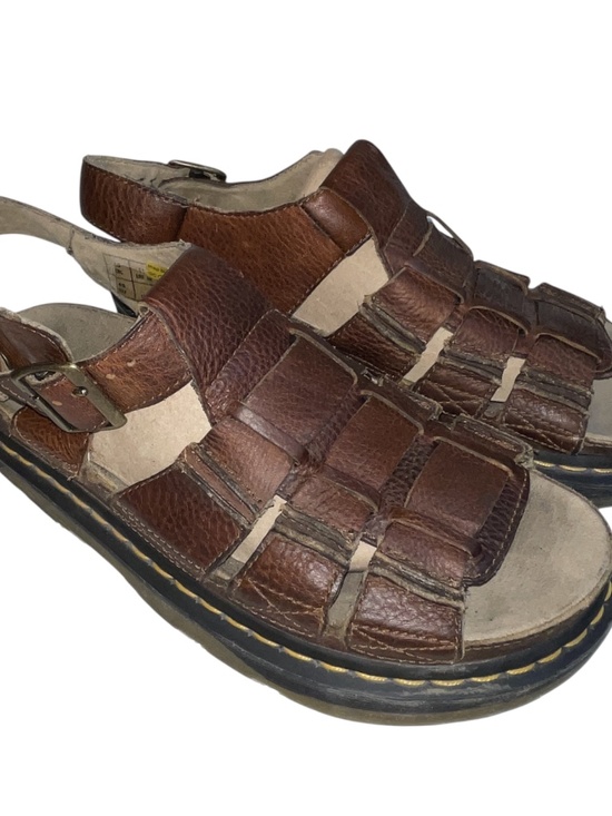 Dr. Martens Brown Leather Fisherman Heavy Air Cushion Sandals 8092 Men’s Sz 11 main image 11